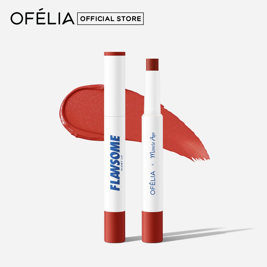 Son Sáp Tint Bóng OFÉLIA Flawsome Glowy Lip (2G)- Màu Đỏ Gạch Frenzy