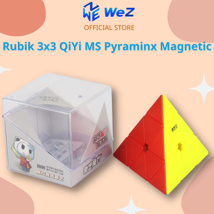 Rubik 3x3 pyraminx qiyi ms magnetic 2020 stickerless có nam châm hãng mod nam châm - rubik nam châm 3x3 - wez toys