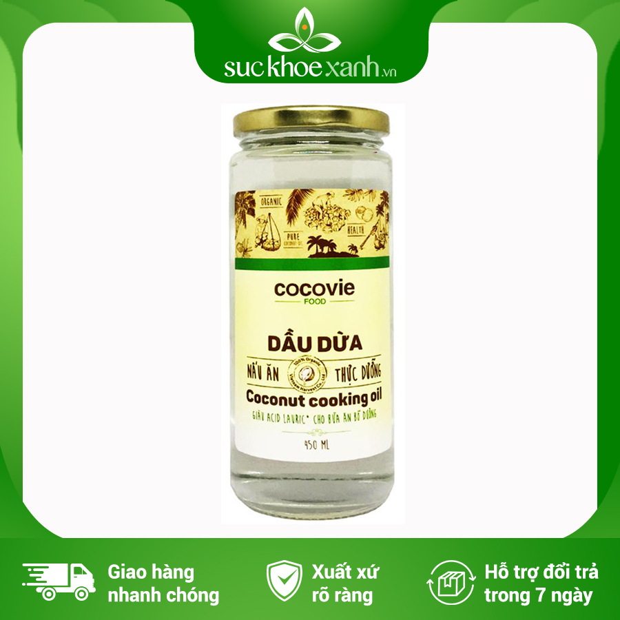 Cocovie Organic Macrobiotic Coconut Oil - 450Ml/Bottle