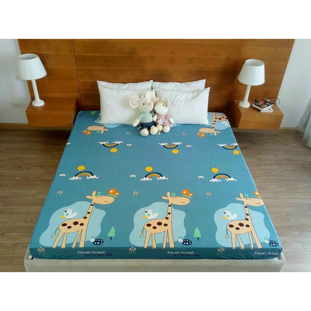 Đệm dày 20cm, ga chống thấm cotton hàn quốc, đủ kích thước 2m2, 1m6 20cm, 1m8 20cm. nằm trực tiếp không nóng, k