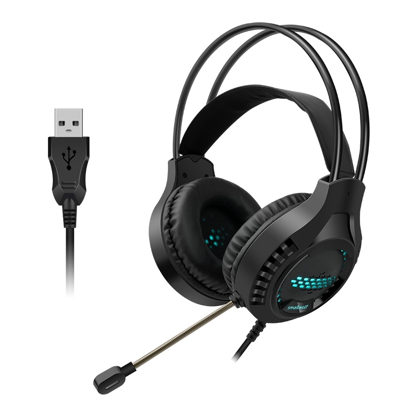┋  Tai nghe chụp tai AK3 cổng USB chuyên dụng âm thanh siêu trầm có mic thoại đèn led 7 màu