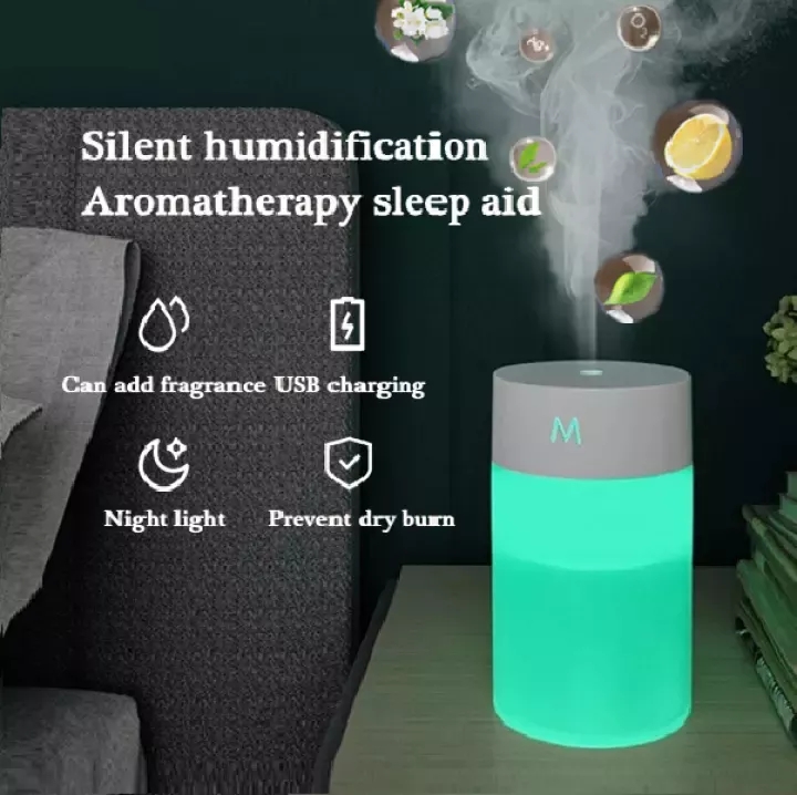 Air Humidifier Mini Đèn đầy màu sắcMáy Xông Tinh Dầu Tạo Độ Ẩm Máy Phun Sương 260ML
