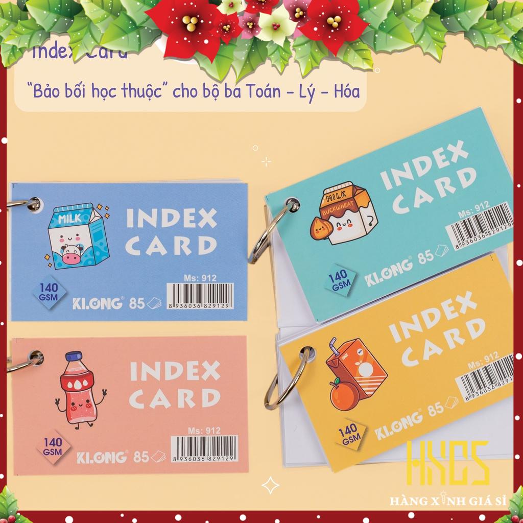 Sổ index card móc treo 140/92; ms:912