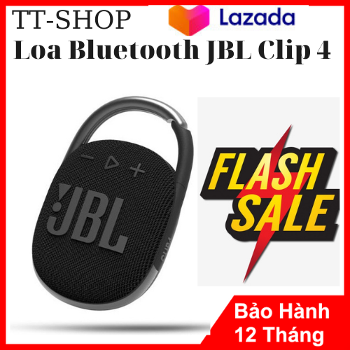 Loa Bluetooth JBL Clip 4,Cổng kết nối USB-C,Chống thấm nước và chống bụi chuẩn IP67,Công suất: 5W RMS Tương Thích Với Nhiều Loại Máy Tính ,Điện Thoại Các Loại,Pin: lên đến 10 giờ sử dụng,bh 12thang,loi1 đổi 1.