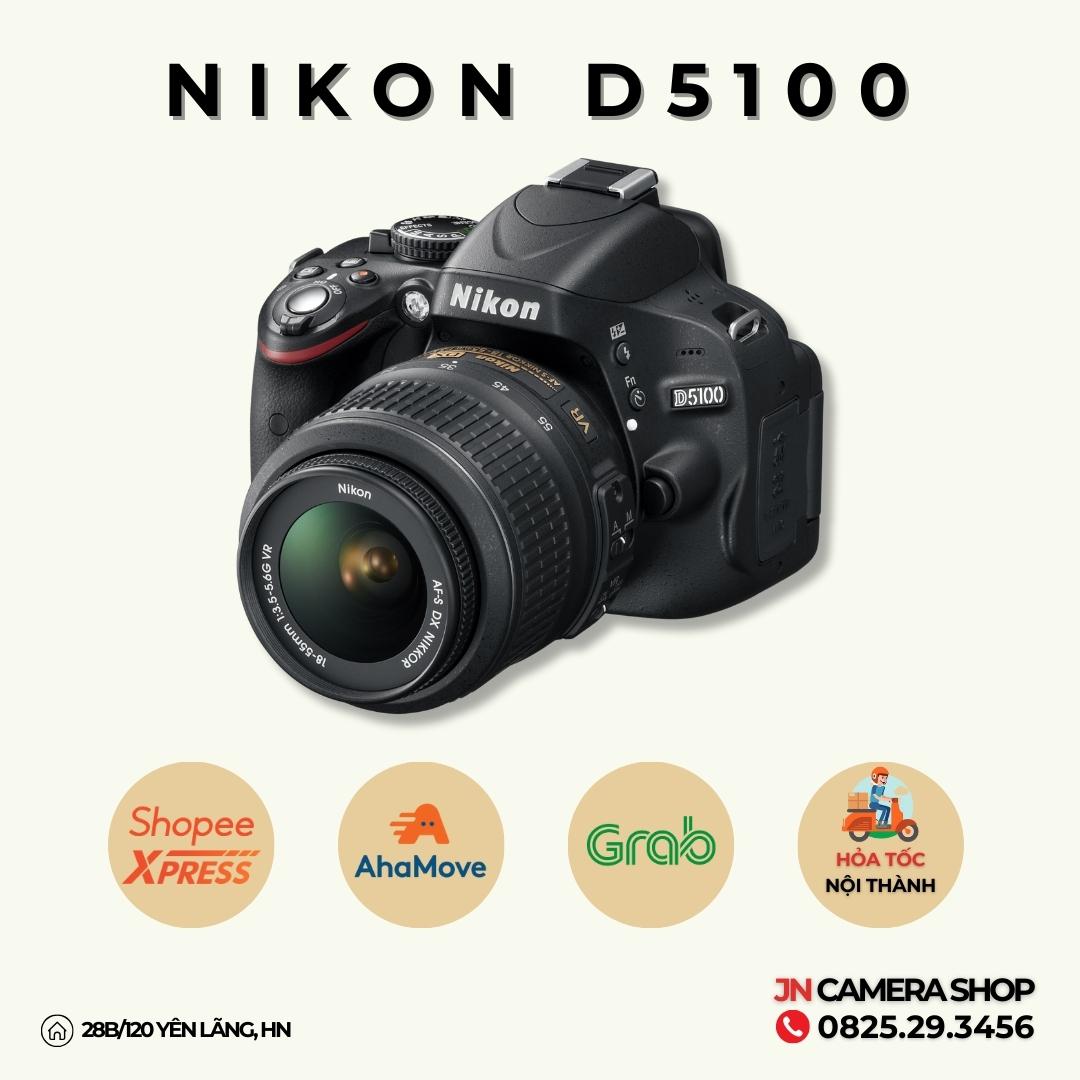 Bộ máy ảnh Nikon D5100 Kèm lens AF-S 18-55mm mới 98%