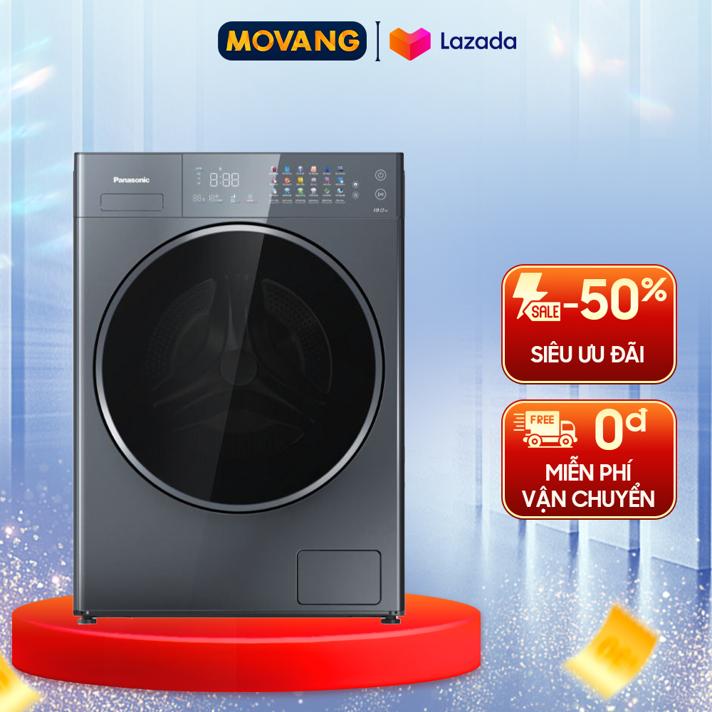 Máy giặt Panasonic Inverter 13 kg NA-26CVX1AVT - Cửa trước, màu mặt gương xanh navy