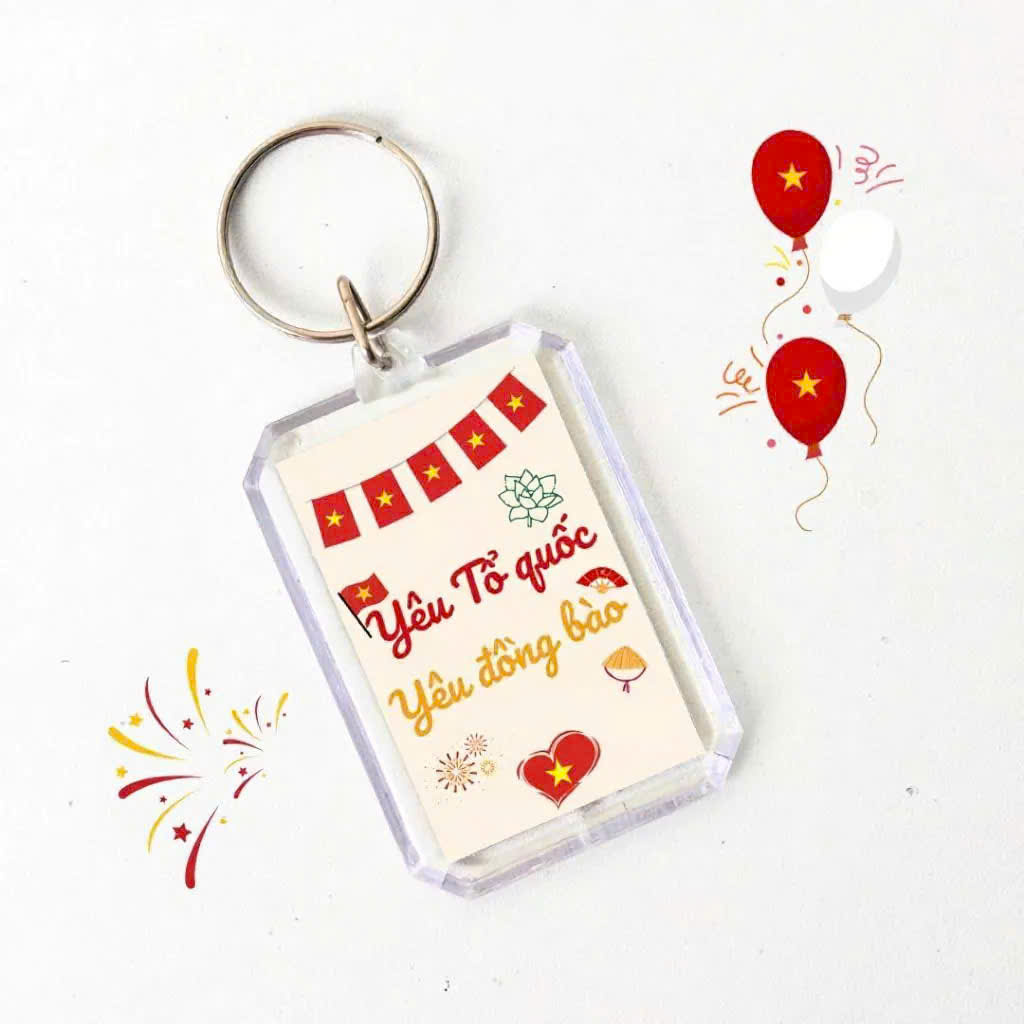 Keychains with Cute, Meaningful Printed Letters - 2