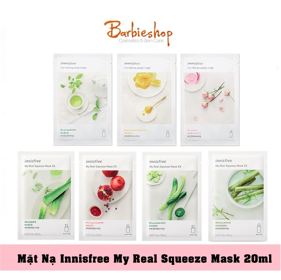 Mặt Nạ Dưỡng Da Innisfree My Real Squeeze Mask 20ml