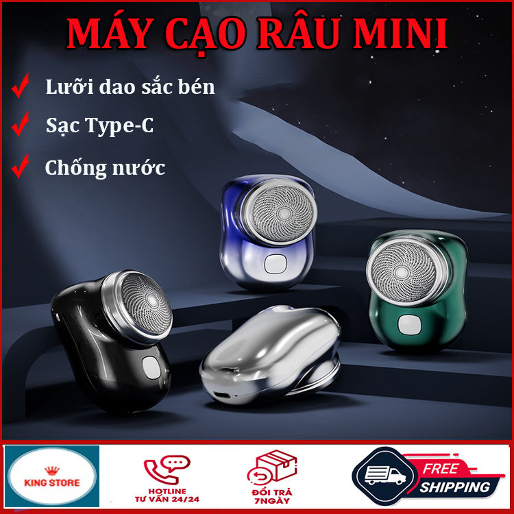 Máy cạo râu mini, Máy cạo râu nam cầm tay nhỏ gọn, chống nước IPX7, sạc USB siêu nhanh, Máy cạo râu đa năng, Máy cạo râu IPX7, Máy cạo dâu mini, dao cạo râu điện giá rẻ hơn máy cạo râu xiaoni, philips