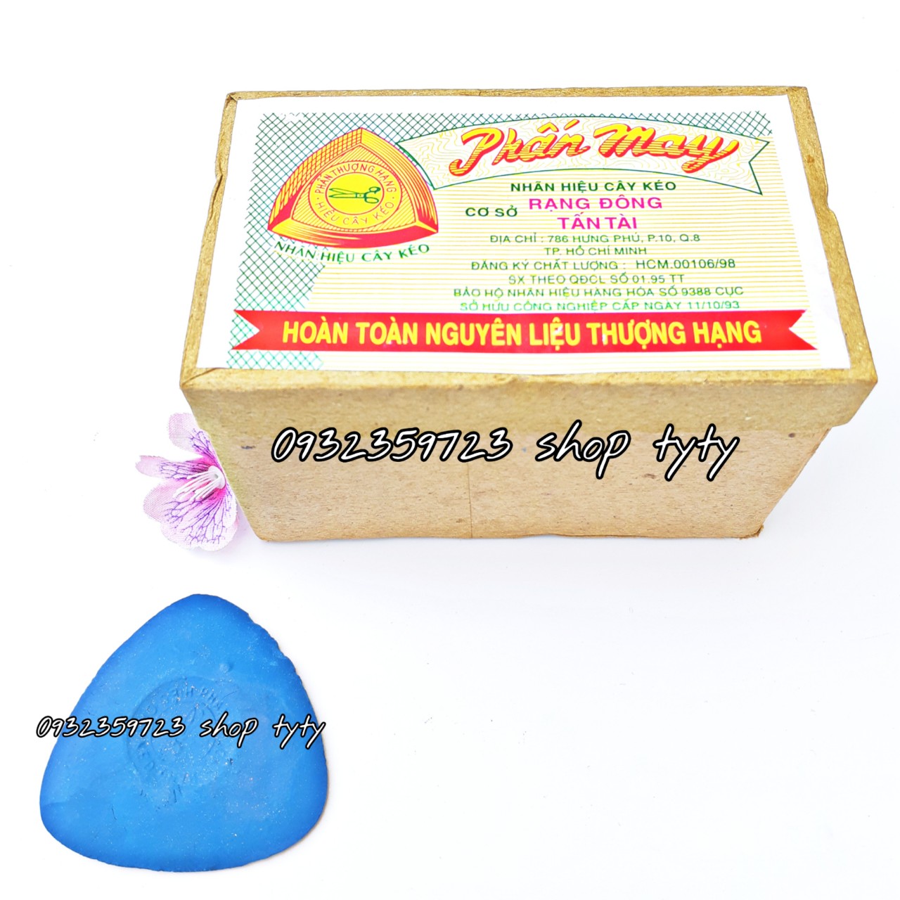 1hộp 20 viên phấn may hiệu cây kéo tiện hơn hơn trong ciệc canh chỉnh cắt vải