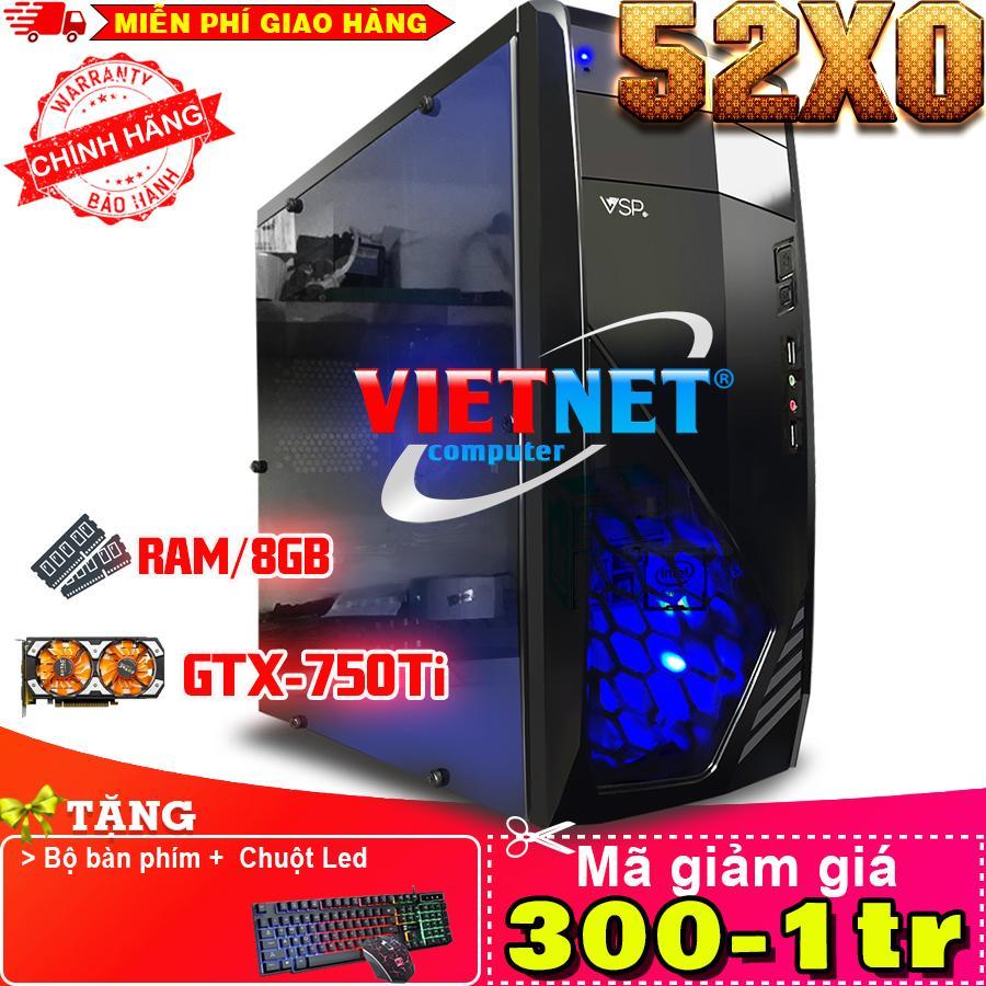[Trả góp 0%]Máy tính pc chơi game pc gaming VNgame 52X0 i5 2400 card rời VGA Ram 8GB Hdd 250GB chuyên lol Free fire fifa pubg