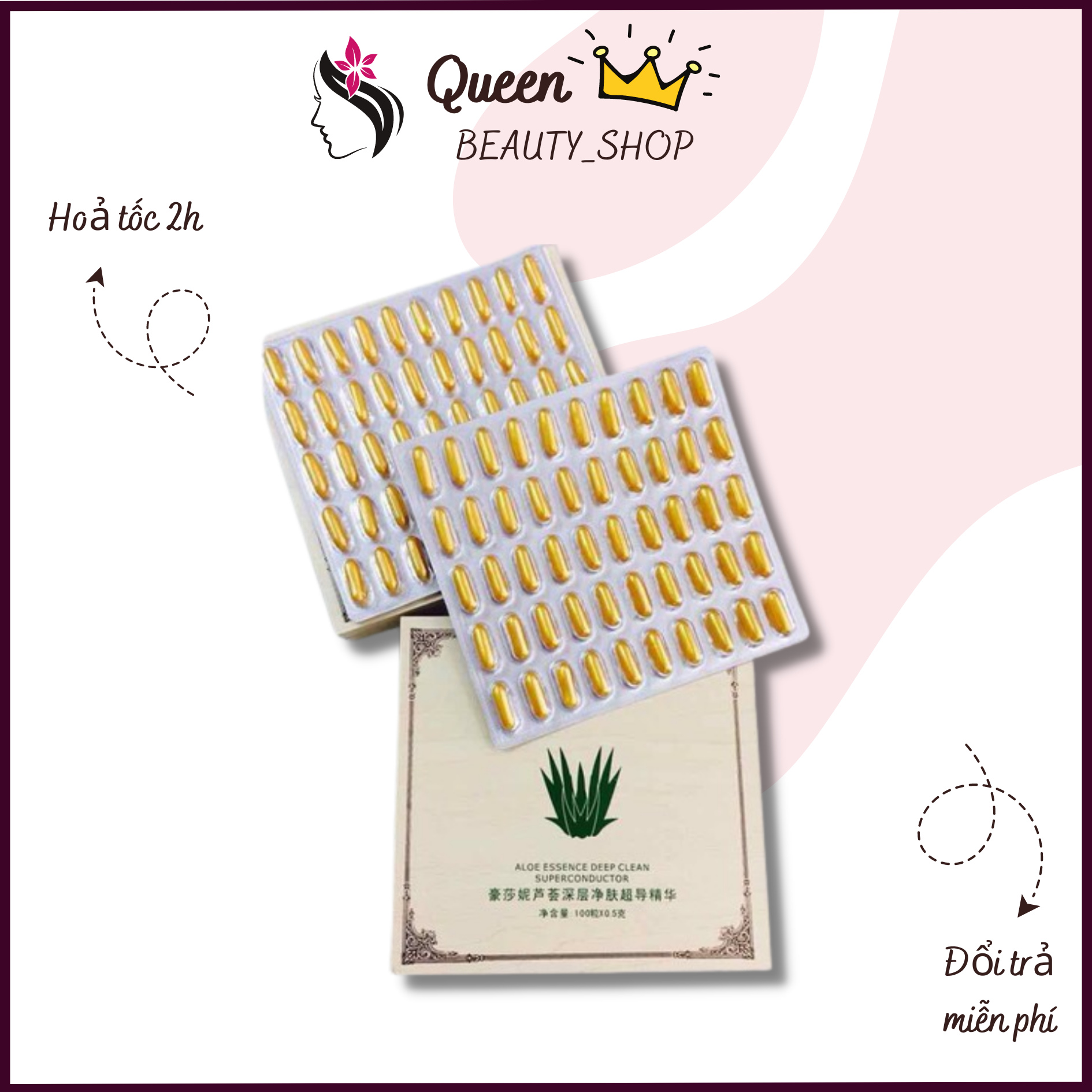 Viên Thải Chì, Viên Hút Chì Haosani Hộp 100 viên - HSN