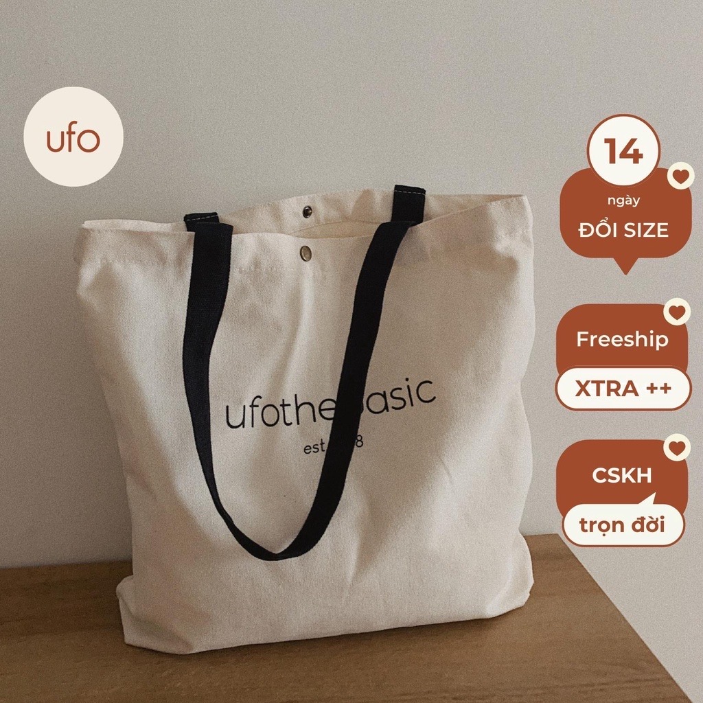 [Nhập LAZLOOK99 GIẢM 100K/500K] Túi tote túi vải canvas, vải bố - ufo.thebasic