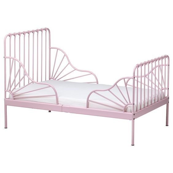 Khung giường mở rộng minnen ikea - hồng 80x200 cm