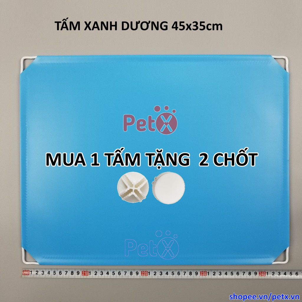 [HCM]Tấm Ghép Nhựa (nhiều màu) 45x35cm Dùng Cho Tủ Ghép Làm Quây Chuồng Thú Cưng Chó Mèo TẶNG Kèm Chốt Nối