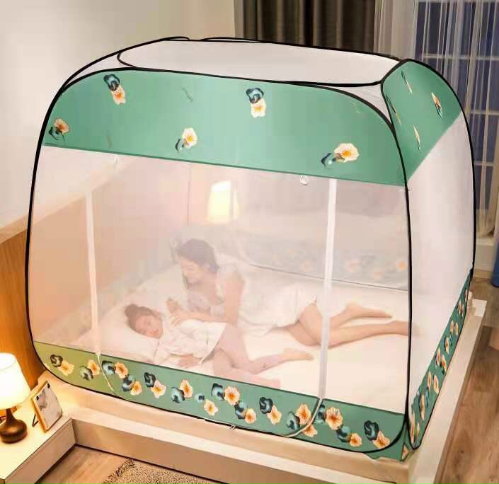 Màn Chụp Tự Bung Đỉnh Vuông 1m8x2m, Màn Chụp Chống Muỗi Dễ Dàng, Tiện Lợi