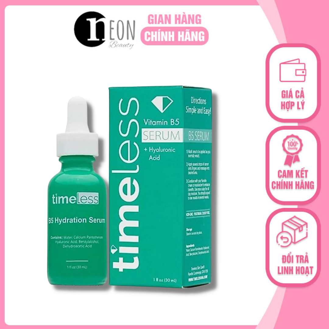 [FREESHIP]Tinh Chất Cấp Nước, Phục Hồi Da T209 Serum Timeless Vitamin B5 Hyaluronic Acid Serum - NEON BEAUTY