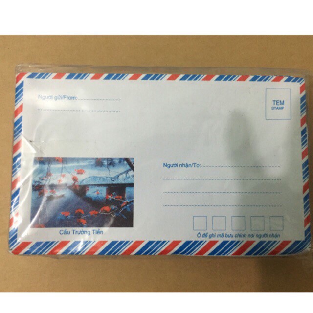 100 chiếc Phong Bì Phong Thư có kéo dán sẵn loại dầy đẹp