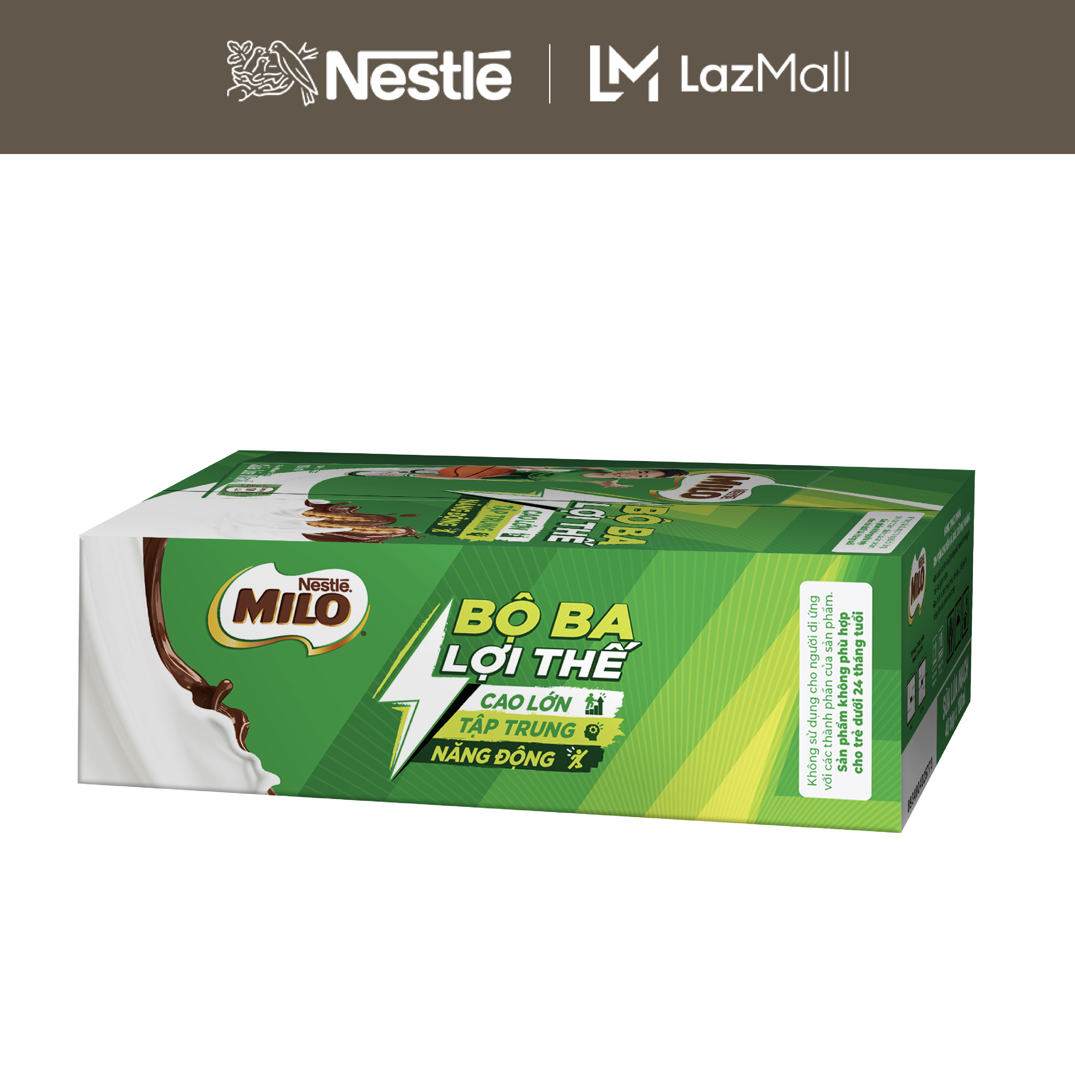 [FREESHIP TOÀN QUỐC] Thùng 48 Hộp Sữa lúa mạch Nestlé® MILO® 180ml