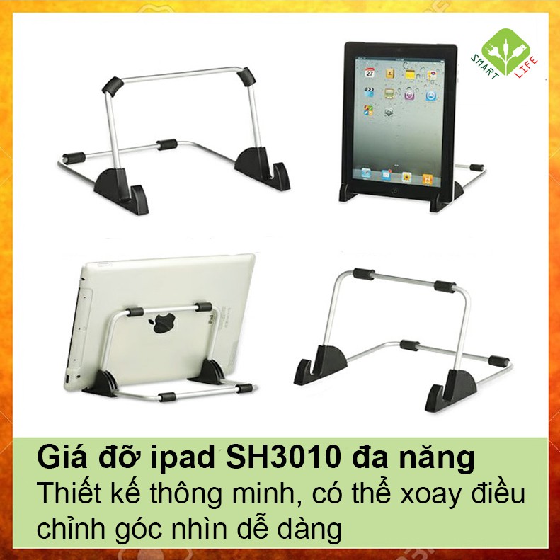 Gd12 - giá đỡ ipad, máy tính bảng khung nhôm tiện dụng, chắc chắn để bàn