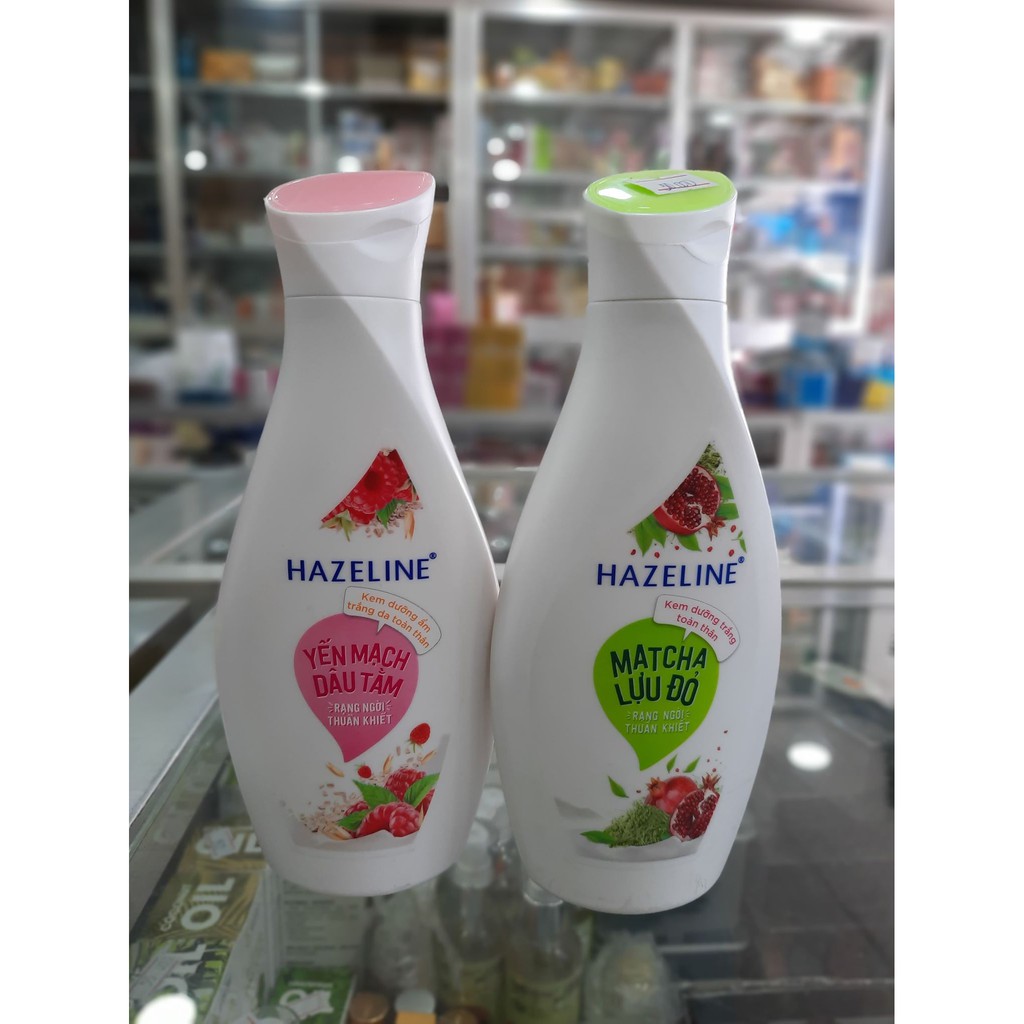 Sữa dưỡng thể dưỡng ẩm Hazeline yến mạch và dâu tằm 230 ml và matcha lưu đỏ, sản phẩm chất lượng, đảm bảo an toàn sức khỏe người dùnginbox shop để được hỗ trợ