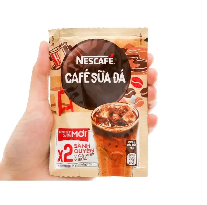 Dây 10 gói Cà phê sữa đá Nescafe 3in1 10 24g