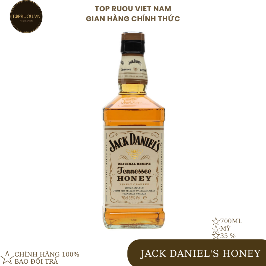 Rượu Whisky Jack Daniel's Honey 700ml