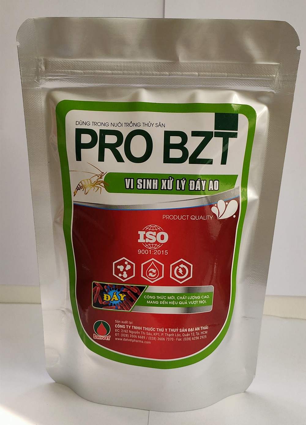 [HCM]VI SINH XỬ LÝ ĐÁY AO NUÔI TÔM CÁ: LÀM SẠCH ĐÁY SẠCH NƯỚC PHÂN HỦY CÁC CHẤT CĂN BÃ Ở ĐÁY AO // PRO BZT ( Gói 227G)PRO BZT ( 227 gram )
