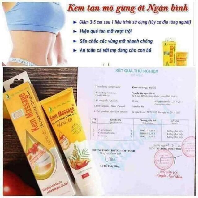 giúp tan mỡ bụng với kem tan mỡ bụng ngân bình