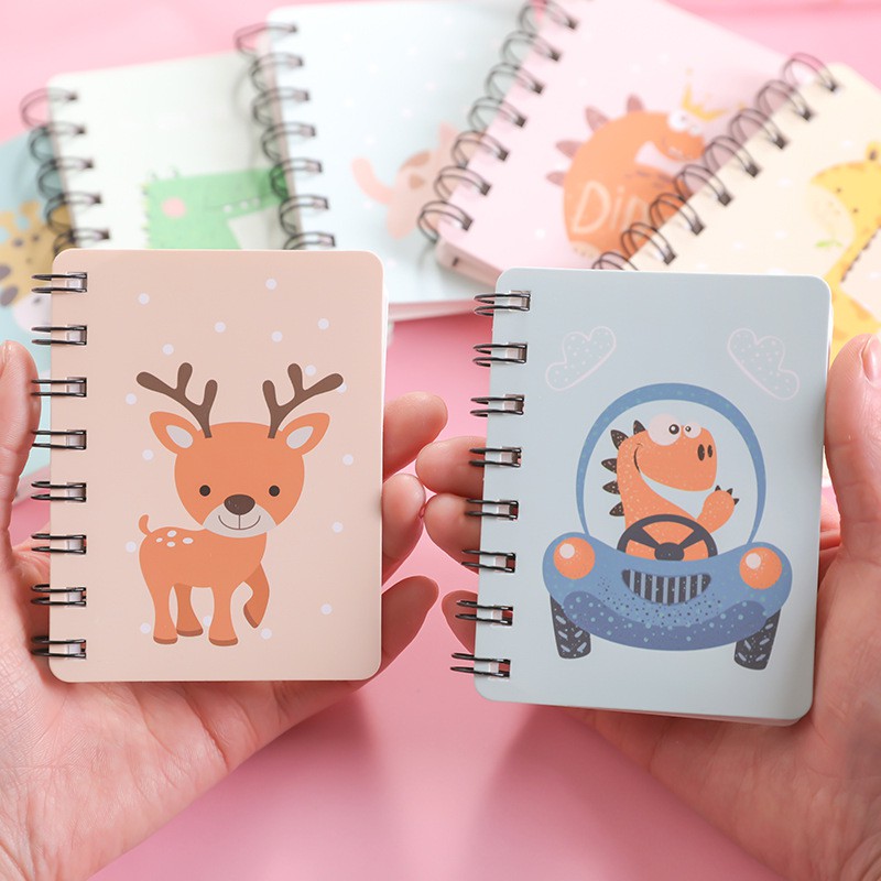 Sổ tay mini có dòng kẻ hình thú con vật dễ thương cute