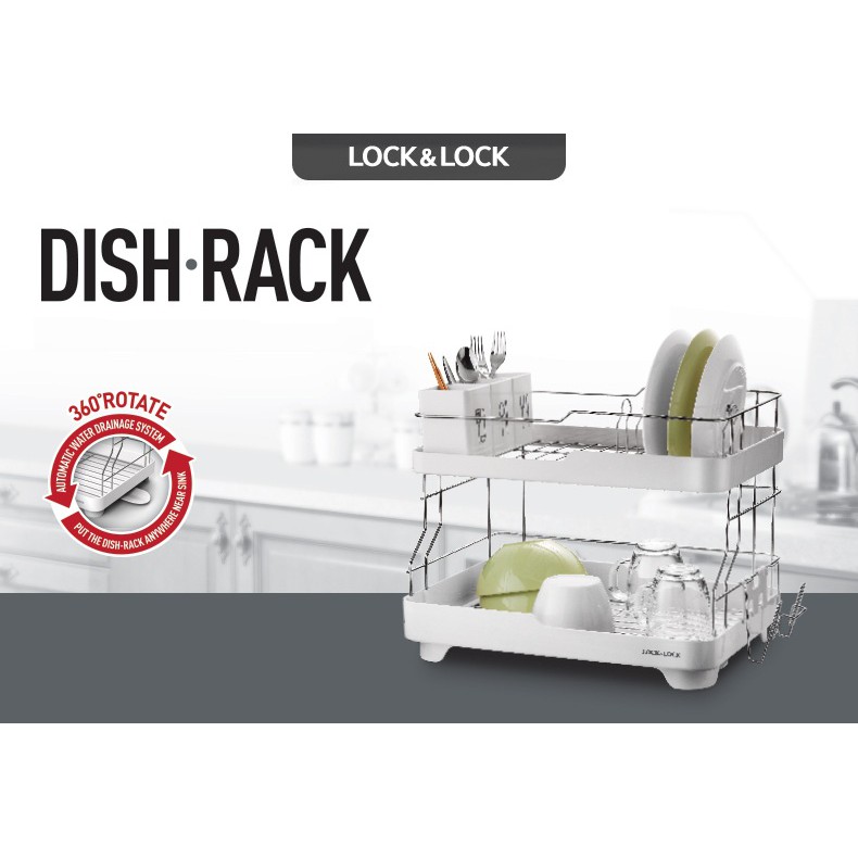 Giá để bát đĩa 2 tầng lock&lock ldr2001