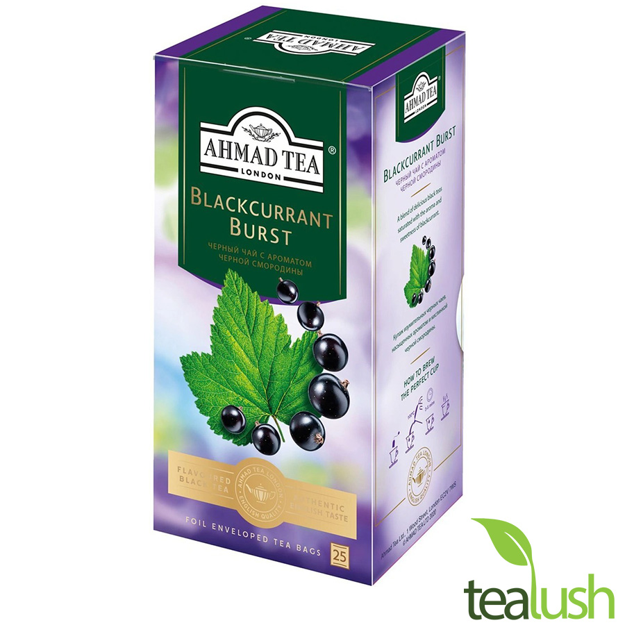 Trà Ahmad Tea Blackcurrant Burst – Trà đen vị quả lý chua đen 25 gói x 2g