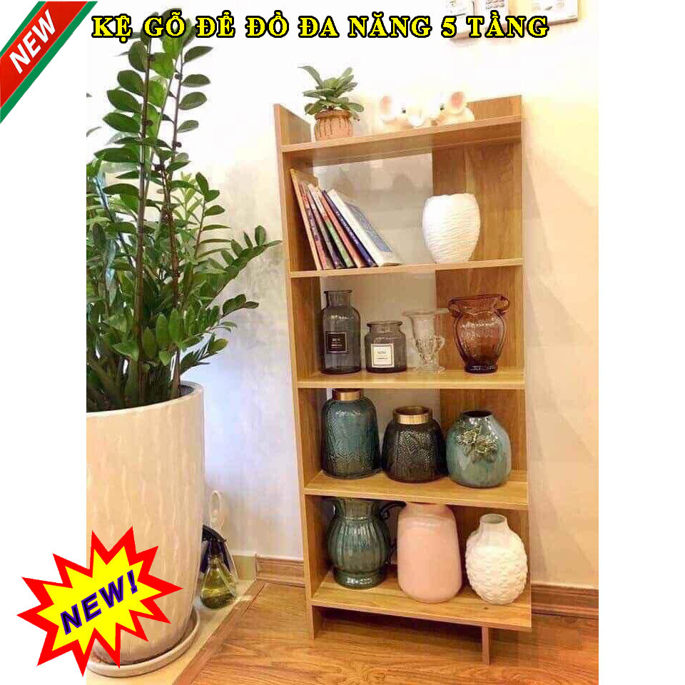 [HCM](LOẠI TỐT)kệ góc tường đa năngKệ gỗ đa năng tphcm kệ trang trí kệ sách bằng gỗ 5 tầng kệ để mỹ phẩm túi xách spa cửa hàng phong cách thời trang sang trọng cho căn phòng bạn.