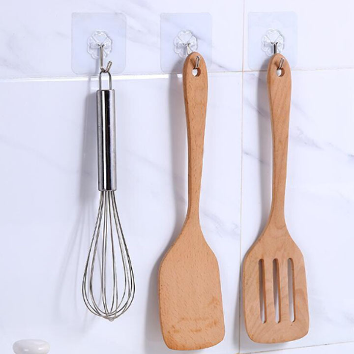 Móc dán tường siêu dính chịu lực , móc dán tường treo đồ trong suốt , móc dính gắn cường lực thần thánh siêu dính đa năng