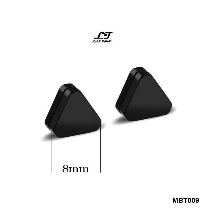 Bông tai nam châm hình tam giác cá tính MBT009