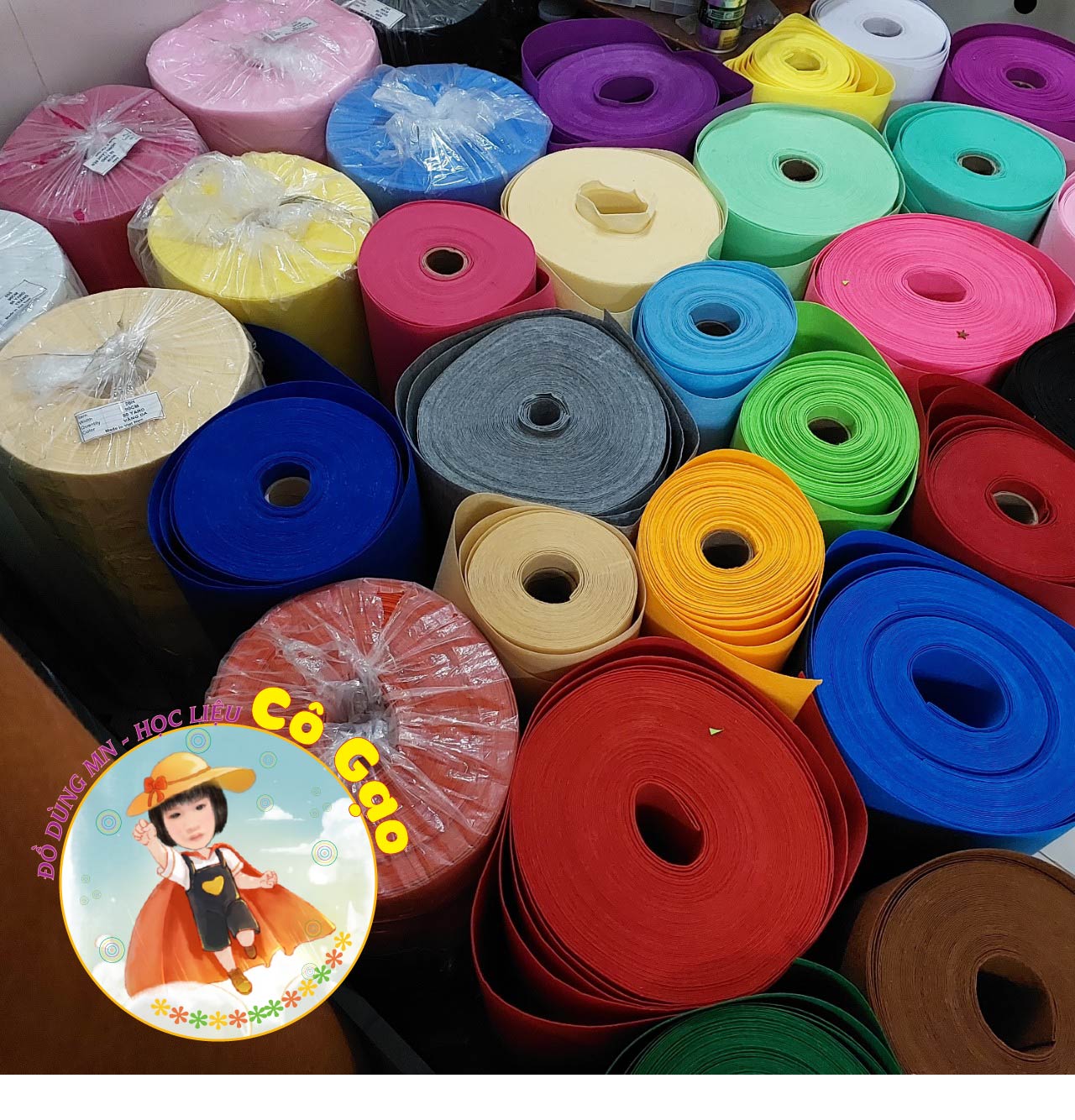 Vải nỉ cứng 90*90cm thủ công