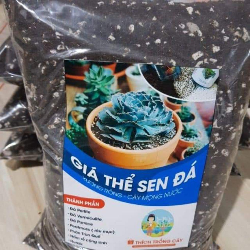[HCM]1kg Giá Thể Cao Cấp Trồng Sen Đá , Xương Rồng , Cây Mọng Nước