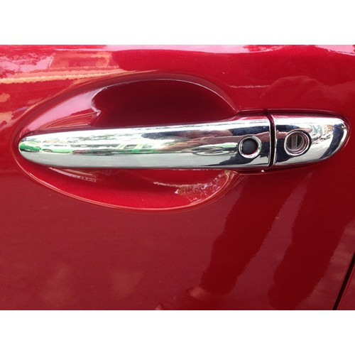 Ốp tay cửa Mazda 2 - Tay nắm cửa mạ crom cho xe Mazda 2