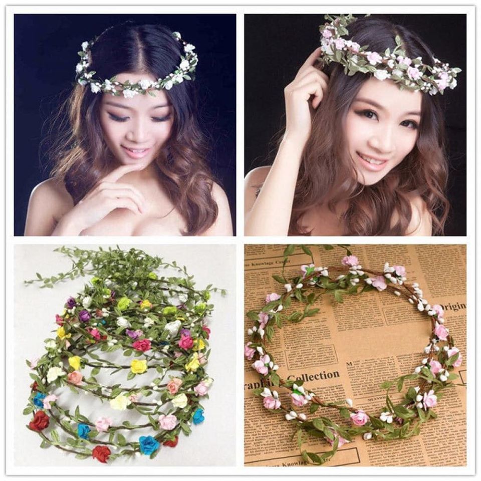 Vòng hoa đội đầu chụp kỉ yếu