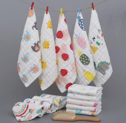 Set 5 khăn sữa xô cotton xuất nhật, khăn xô cotton 6 lớp an toàn kháng khuẩn 1 chiếc kích thước 25 x 25cm cho bé - ruby baby