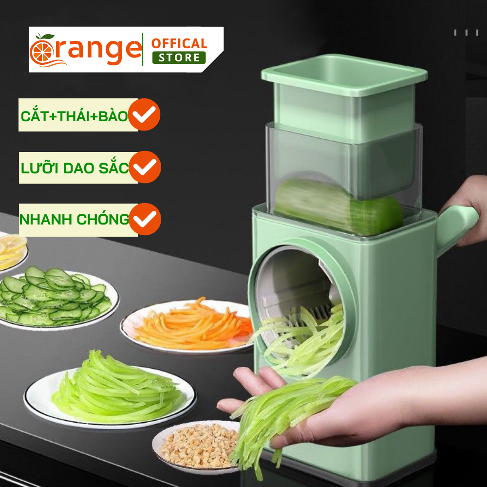 Máy nạo rau củ màu xanh lá, máy nạo rau củ cao cấp tiện lợi cho gia đình