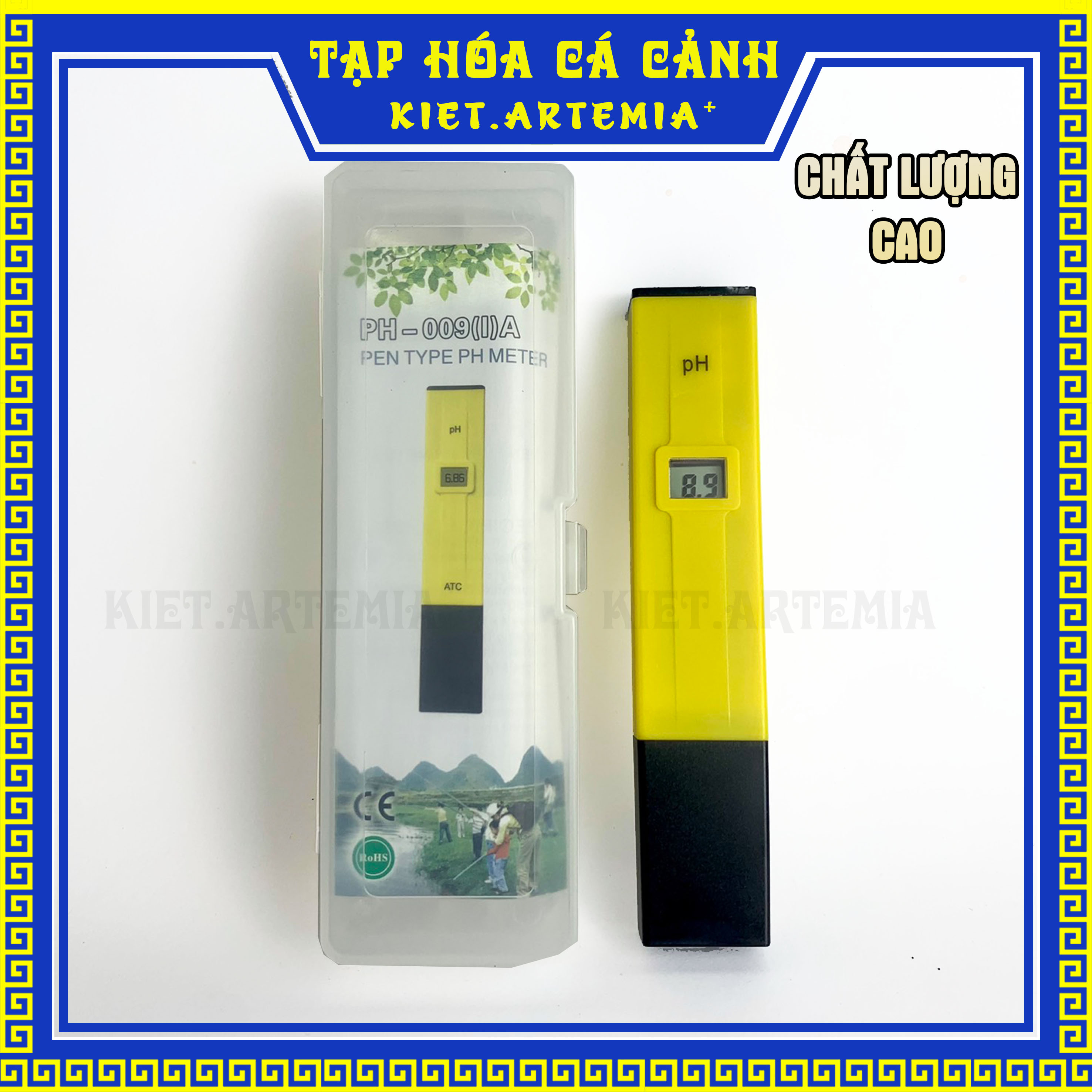 Máy đo pH điện tử chính hãng, dùng cho bể cá cảnh, tép cảnh
