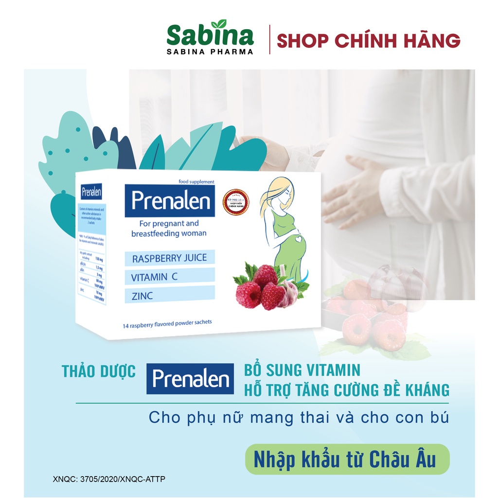 PRENALEN  Thảo dược tăng đề kháng cho bà bầu, nhập khẩu Châu Âu