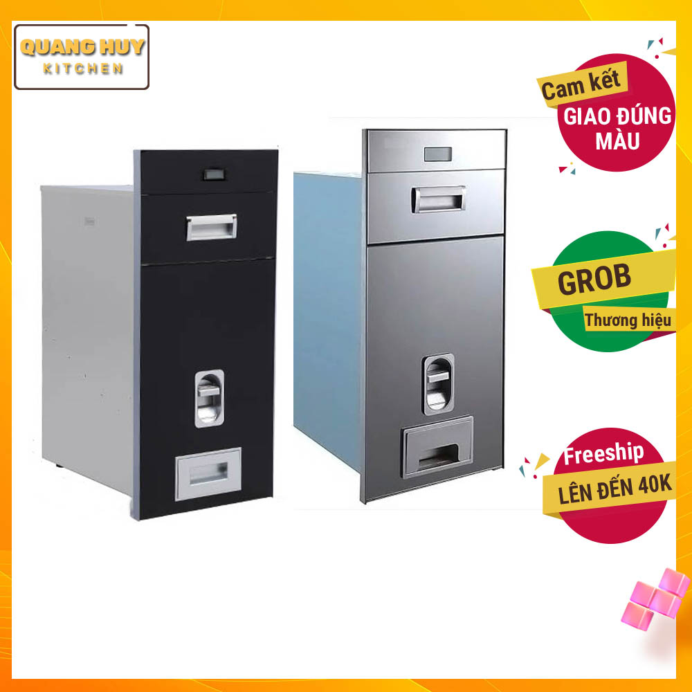 Thùng gạo thông minh điện tử nút nhấn lắp âm tủ bếp