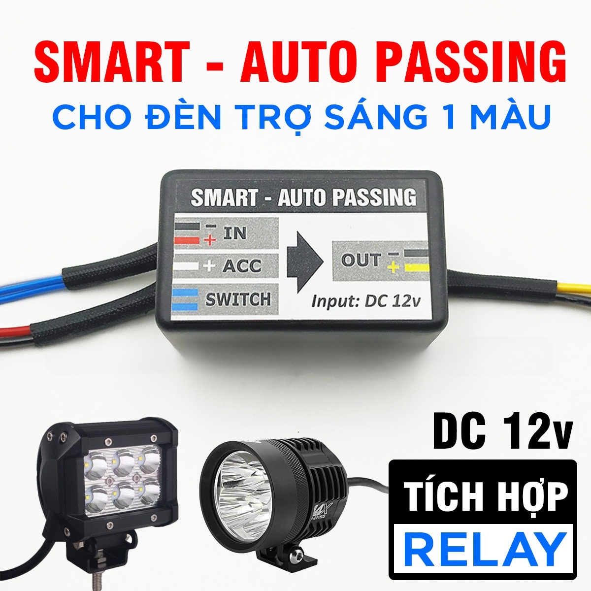 Mạch hộp passing 3S loại 2 đèn ( tặng công tắc passing )