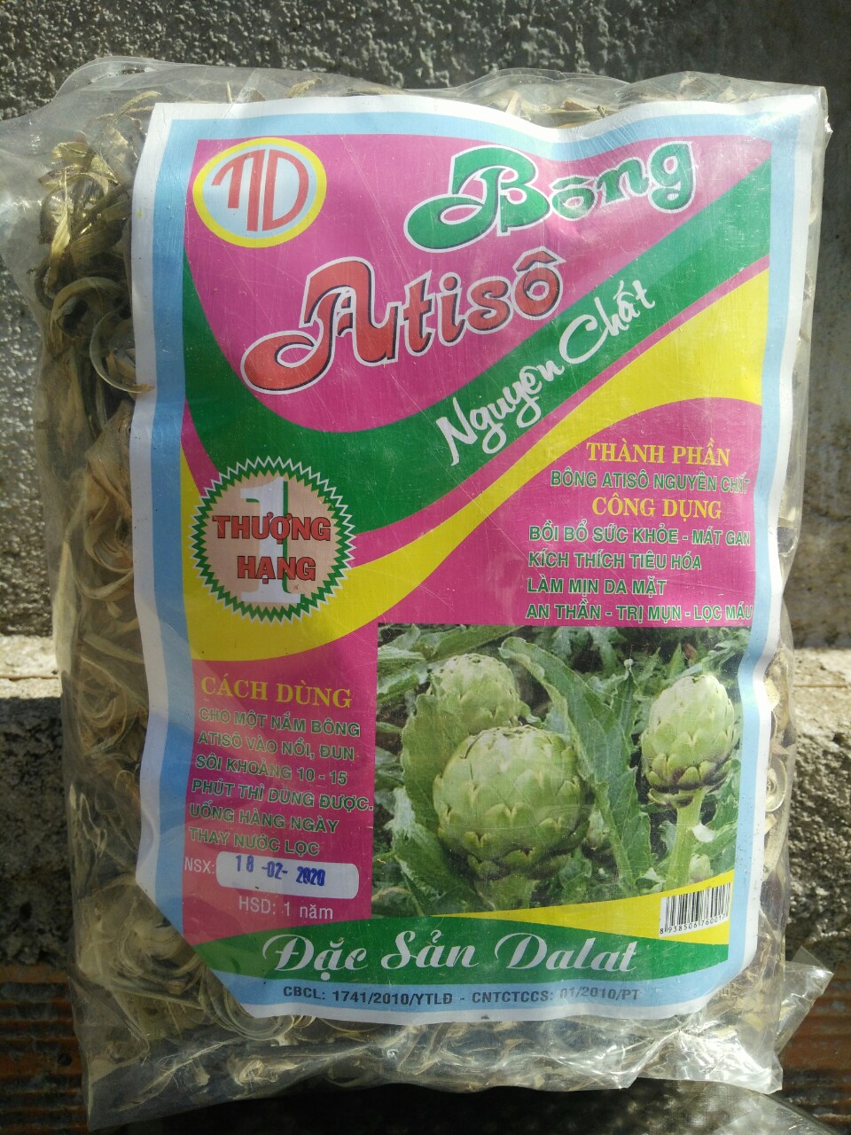 [FREESHIP 15K CHO ĐƠN 29K] Bông atiso khô Mangline Farm Đà Lạt 1kg nguyên chất loại 1, 100% bông đồ uống thanh nhiệt giải độ gan ăn ngon ngủ tốt đẹp da mặt, vị ngọt dễ uống Đặc sản Đà Lạt