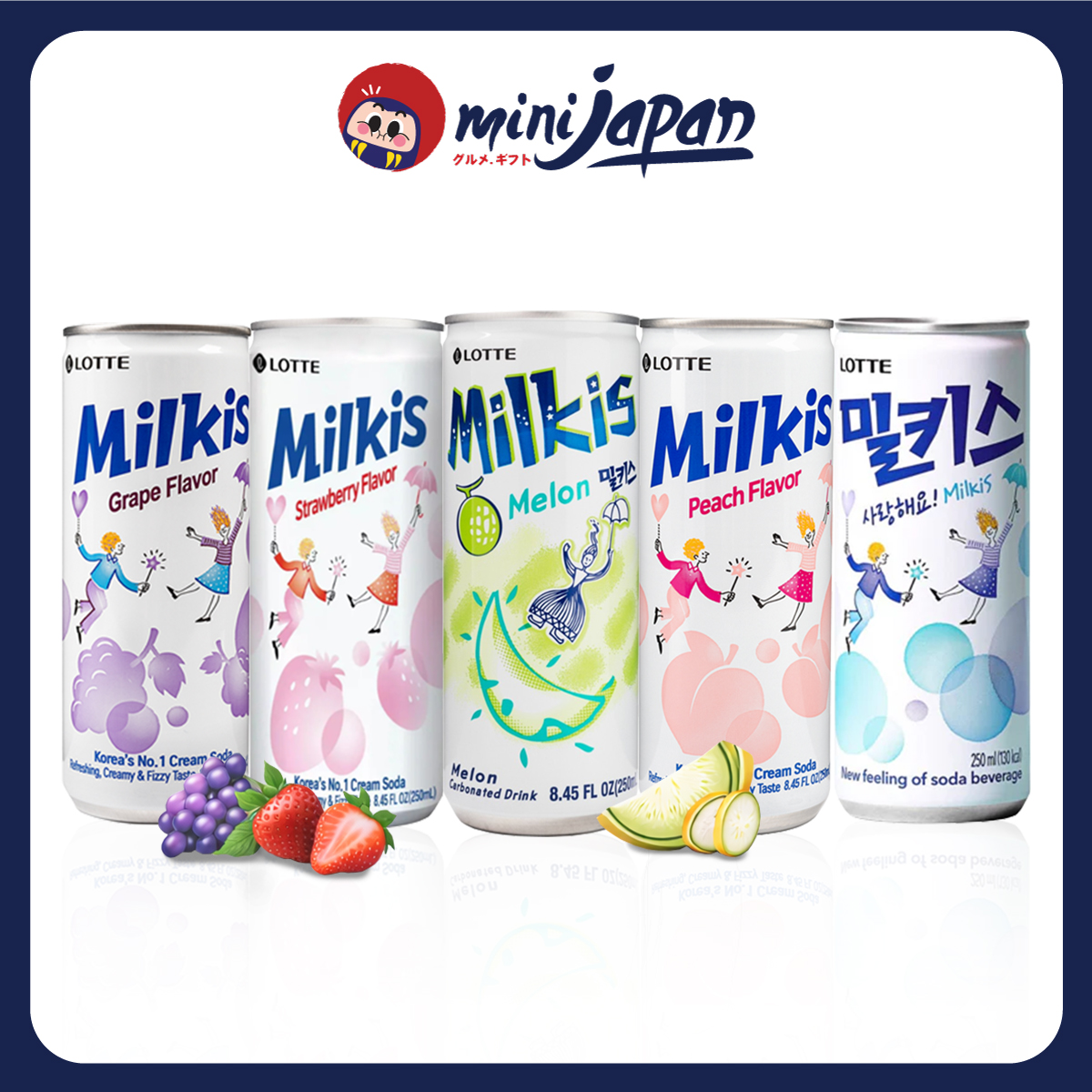 Nước Soda Sữa Milkis Lotte Hàn Quốc 250ml - Sự Kết Hợp Hoàn Hảo Giữa Soda Và Sữa Tươi