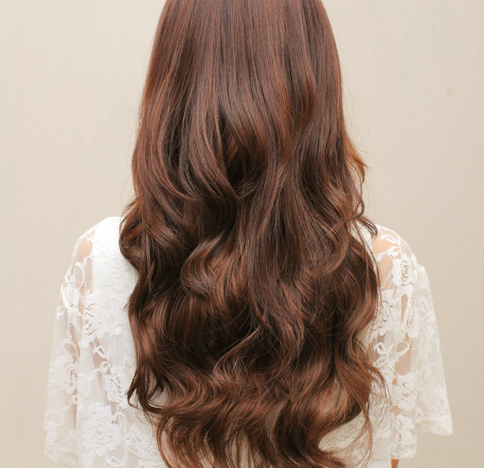 Tóc giả kẹp đuôi thả dáng xoẳn nhẹ cực quyến rũ