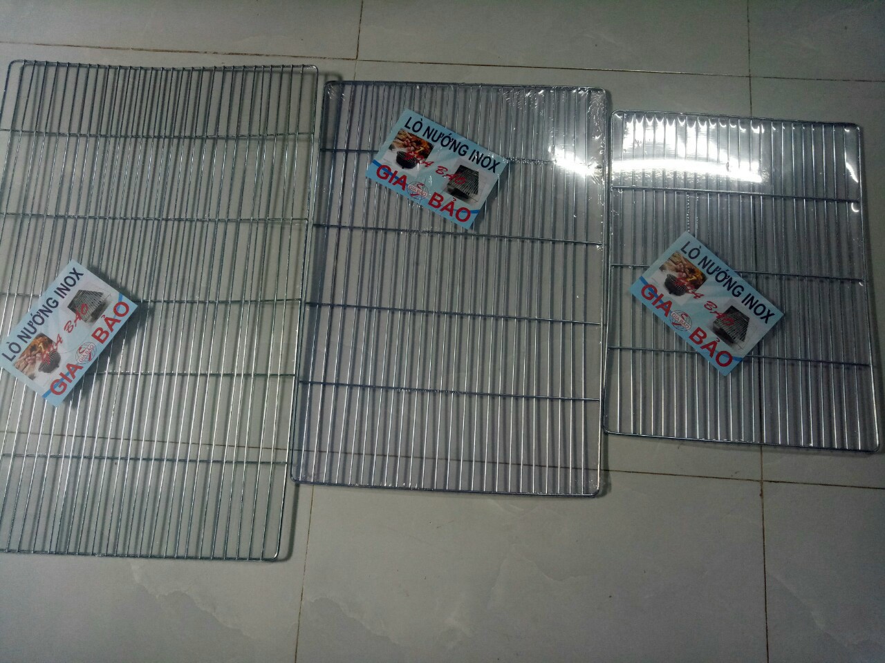 [HCM]Vỉ nướng inox bếp than inox không dính dễ chùi rửa khi dính đồ ăn