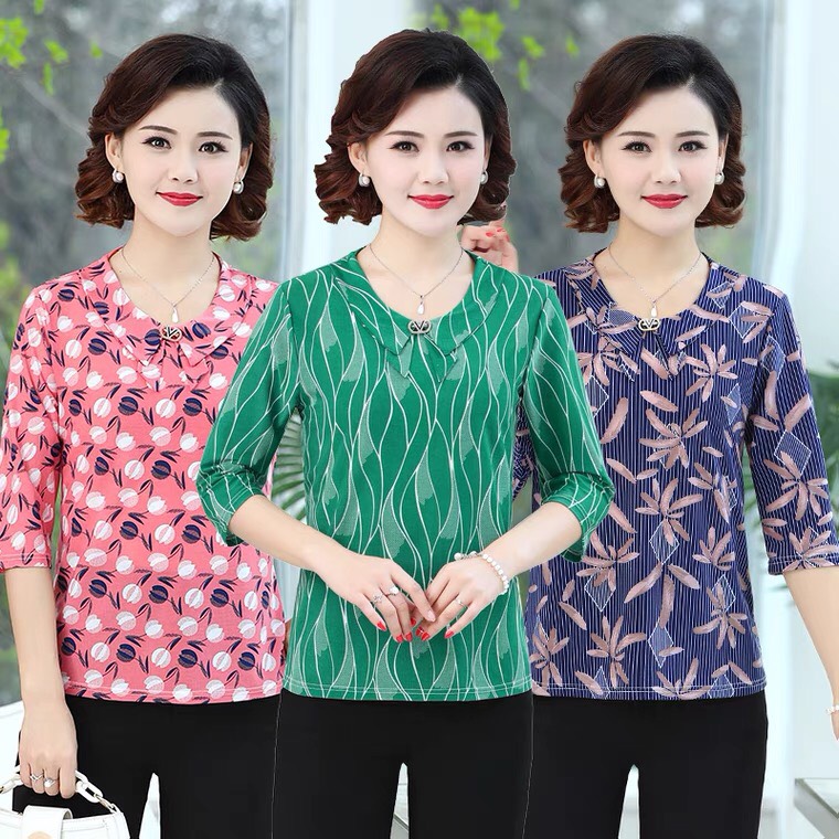 Áo sơ mi trung niên tay lỡ